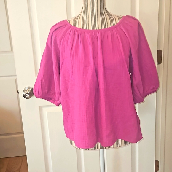 University Thread Purple Off Shoulder top Size S - Picture 1 of 9